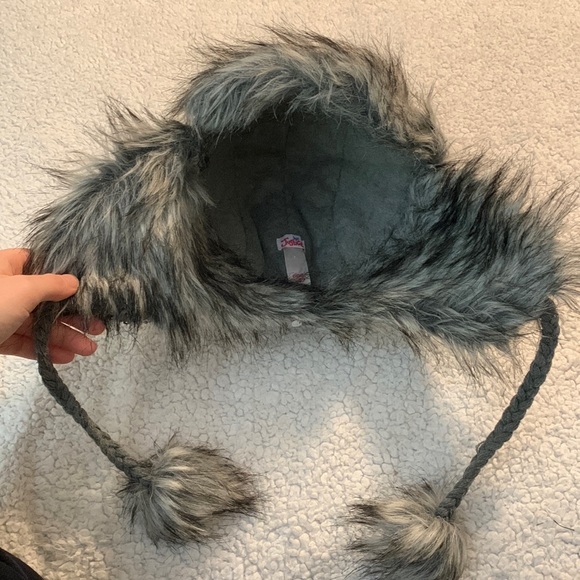 LIMITED EDITION Silver Sequin Justice Hat with Fur main image 5